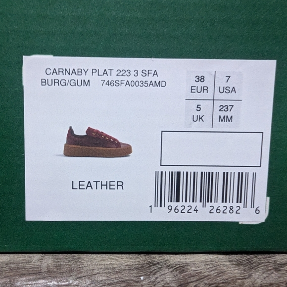 Lacoste Carnaby Sneaker Burgundy Color - Picture 8 of 8